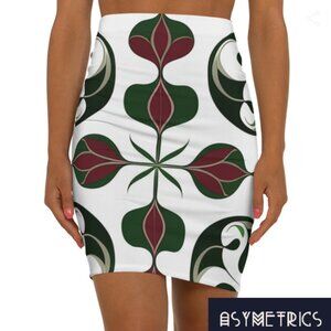 Asymetrics Abstract Design Women's Mini Skirt